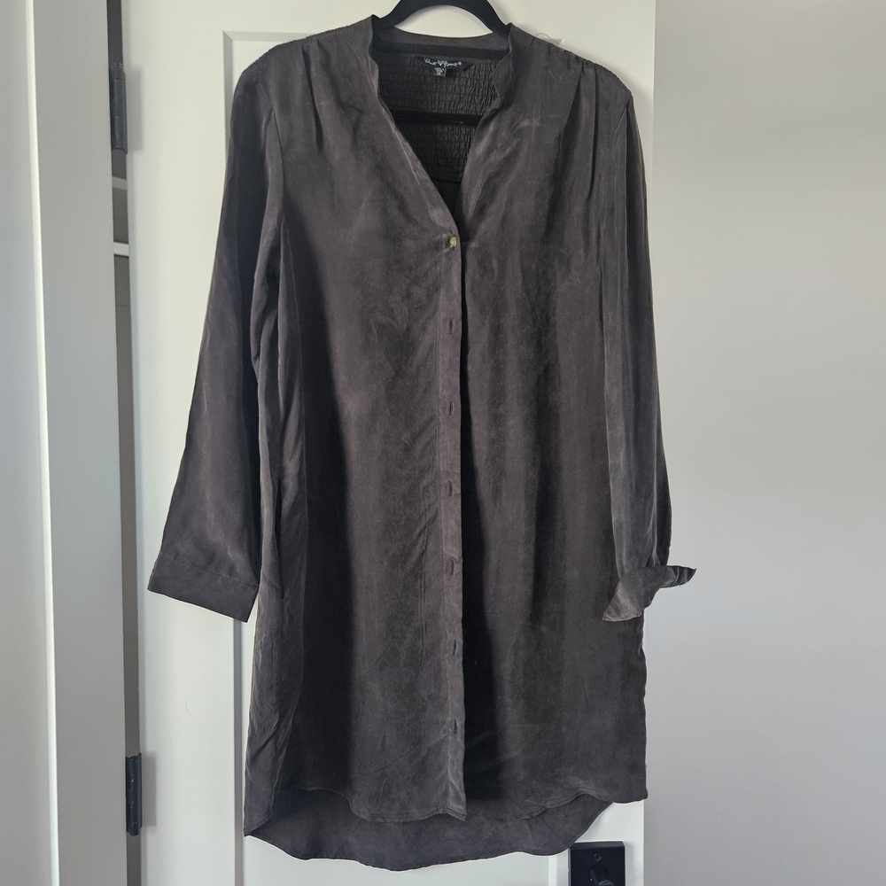 Velvet Heart Charcoal Long Sleeve Dress